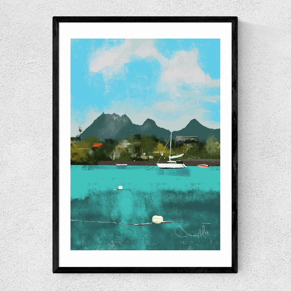 east end prints Tropical View