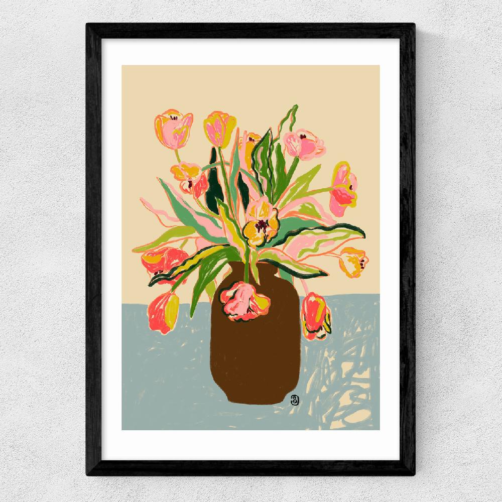 East End Prints Tulips Vase