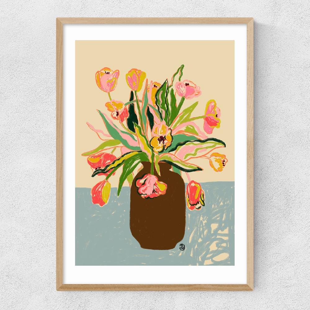 East End Prints Tulips Vase