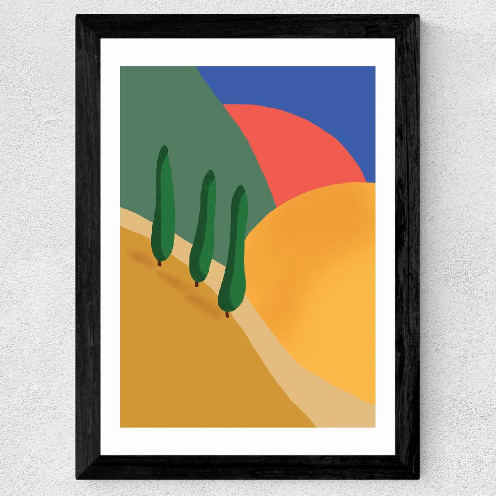 East End Prints Tuscan Hills