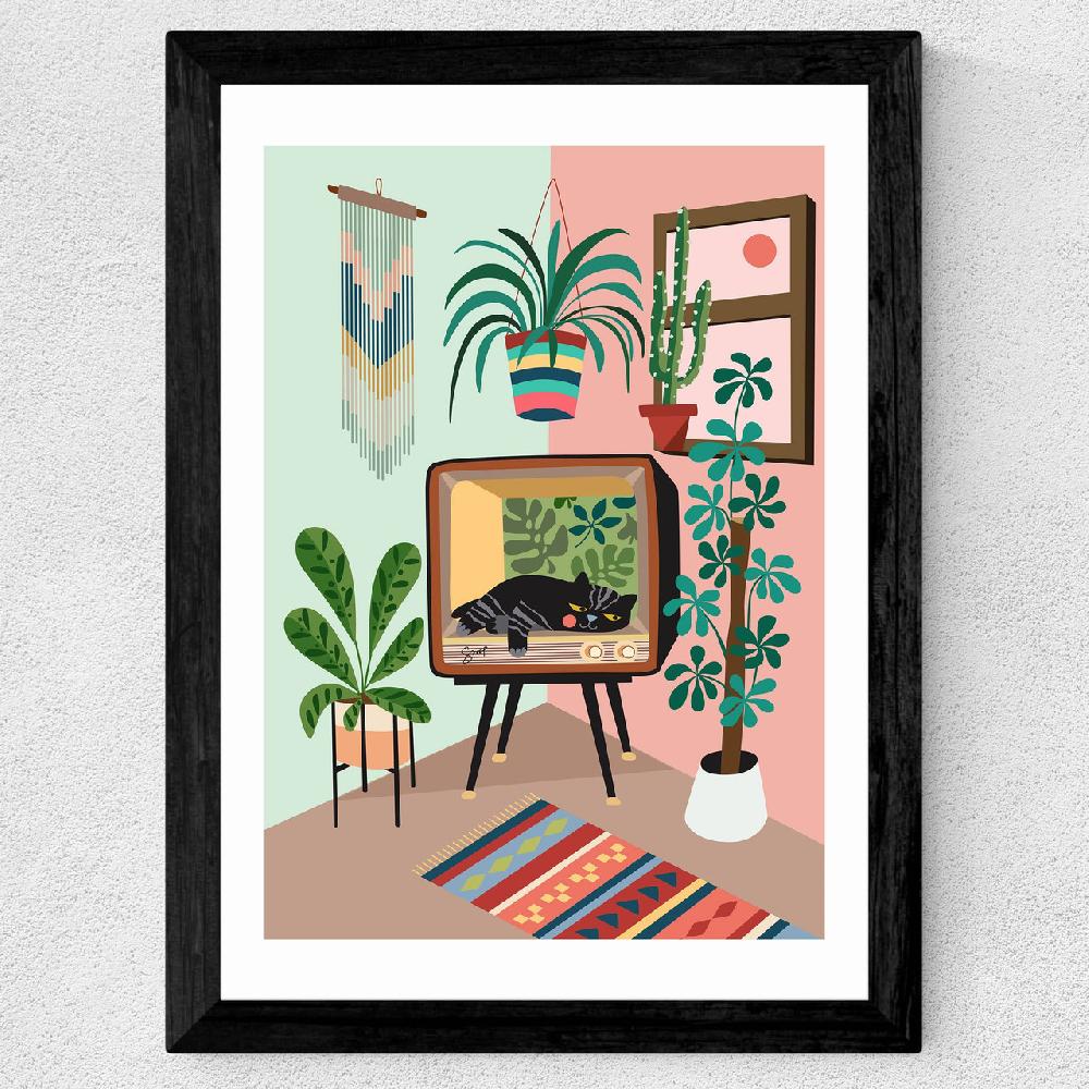 East End Prints TV Catbed