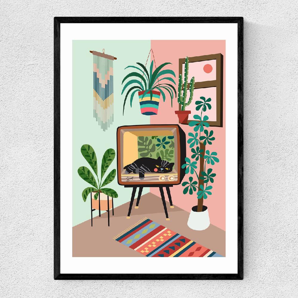 east end prints TV Catbed
