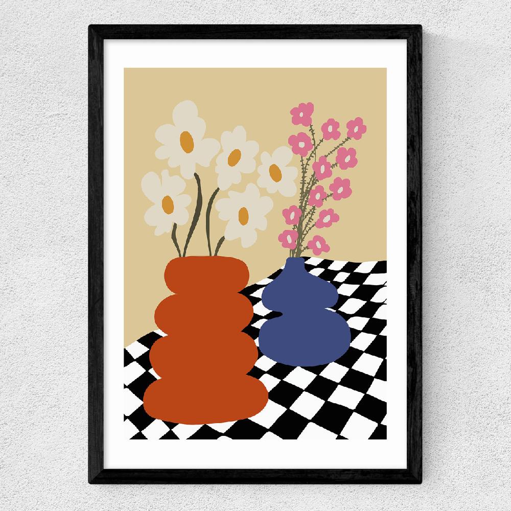 East End Prints Two Blooming Pottery