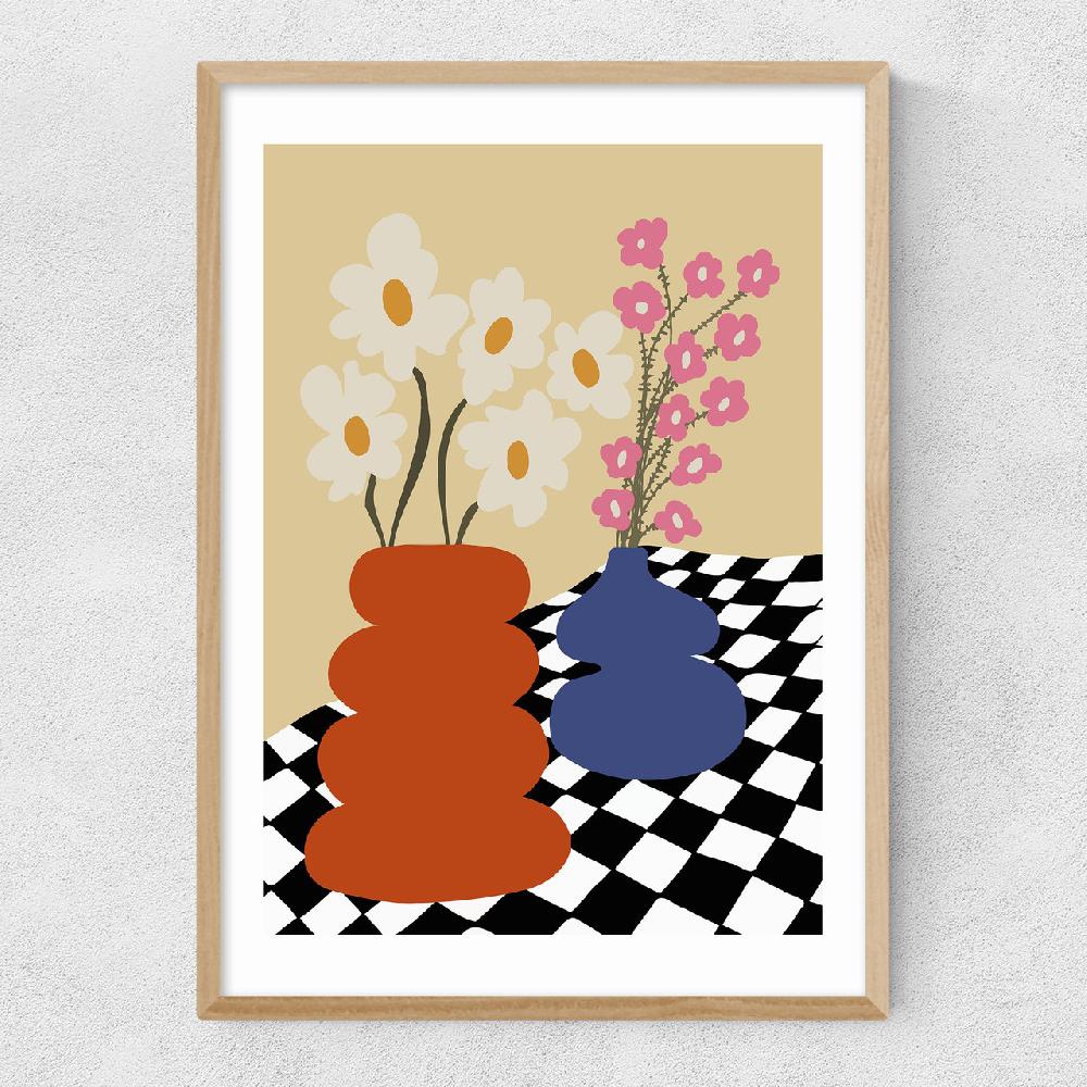 East End Prints Two Blooming Pottery