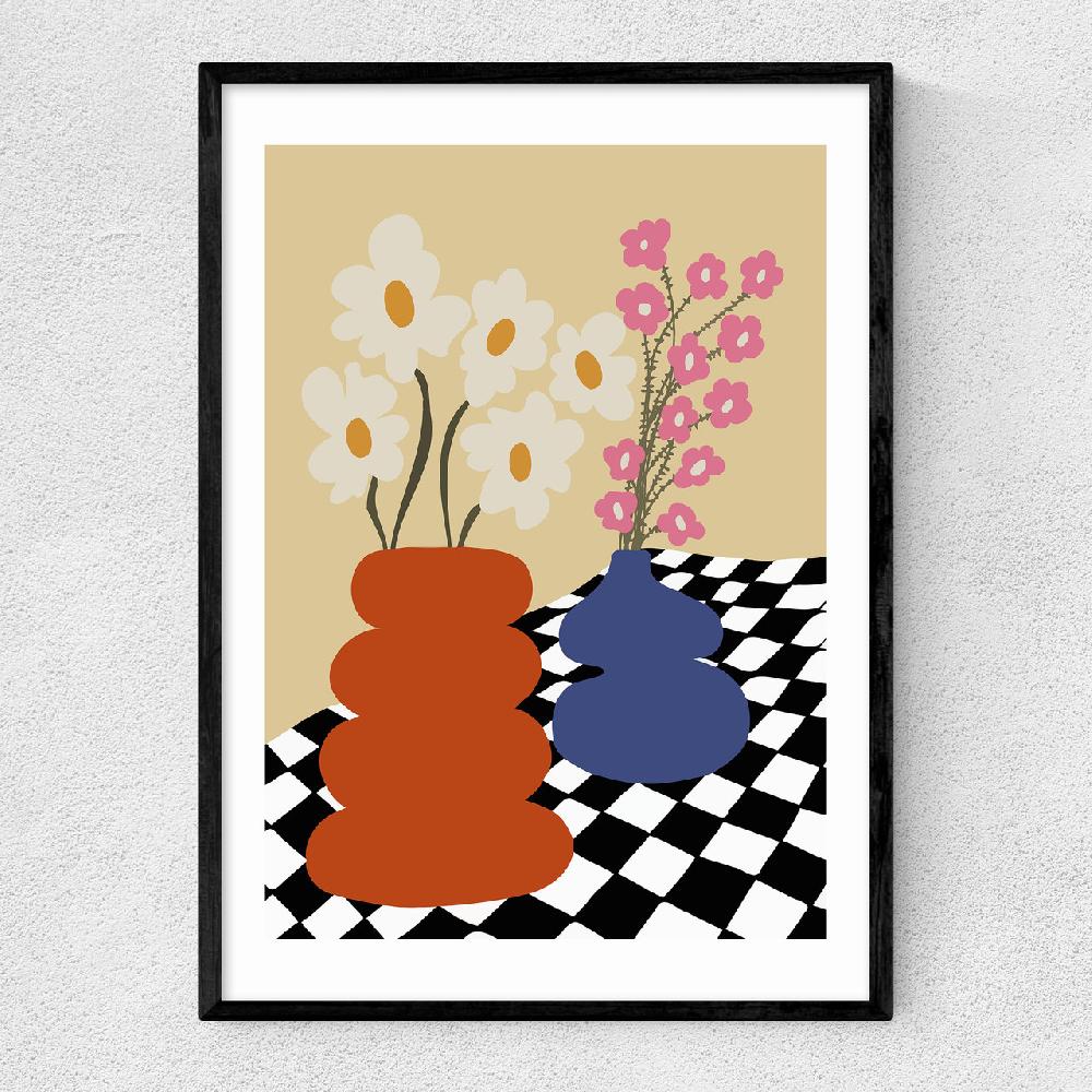 east end prints Two Blooming Pottery