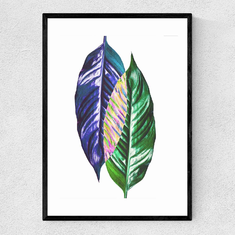 east end prints Two Leaves