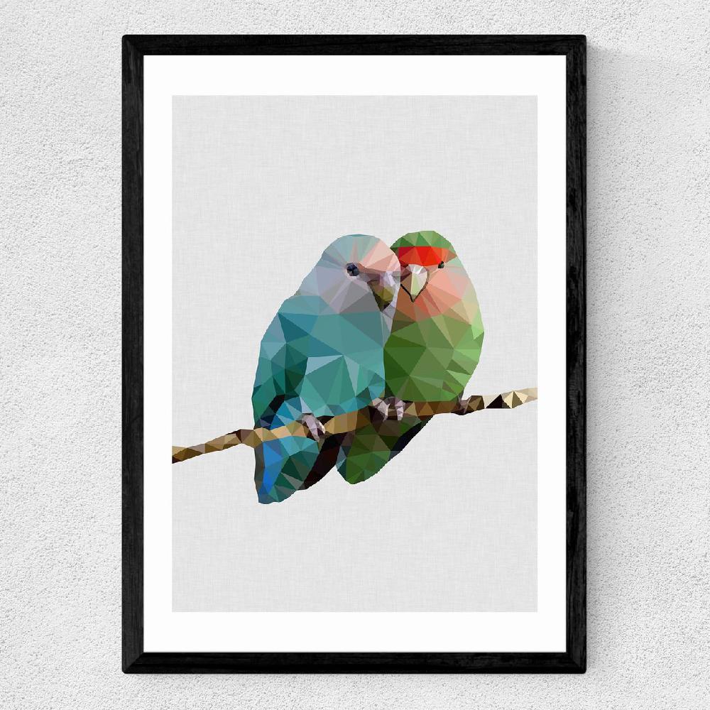 East End Prints Two Love Birds