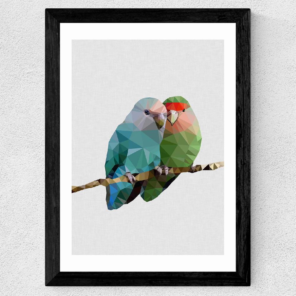 East End Prints Two Love Birds