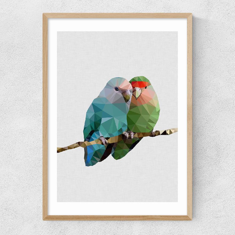 East End Prints Two Love Birds