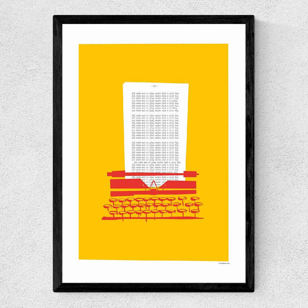 East End Prints Typewriter - The Shining