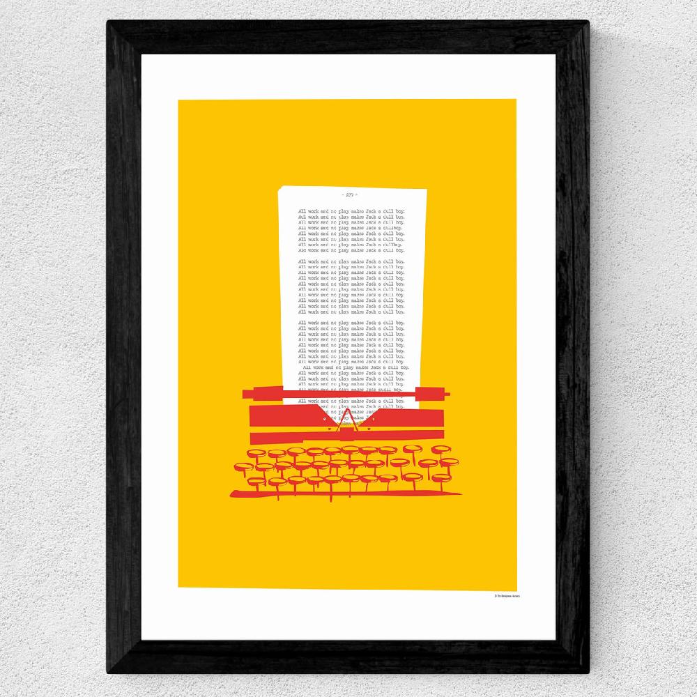 East End Prints Typewriter - The Shining