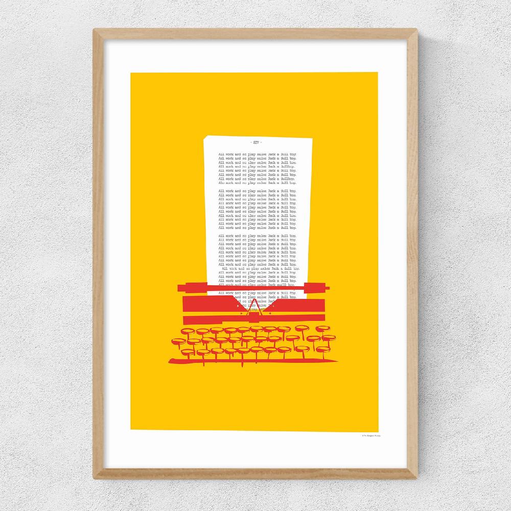 East End Prints Typewriter - The Shining
