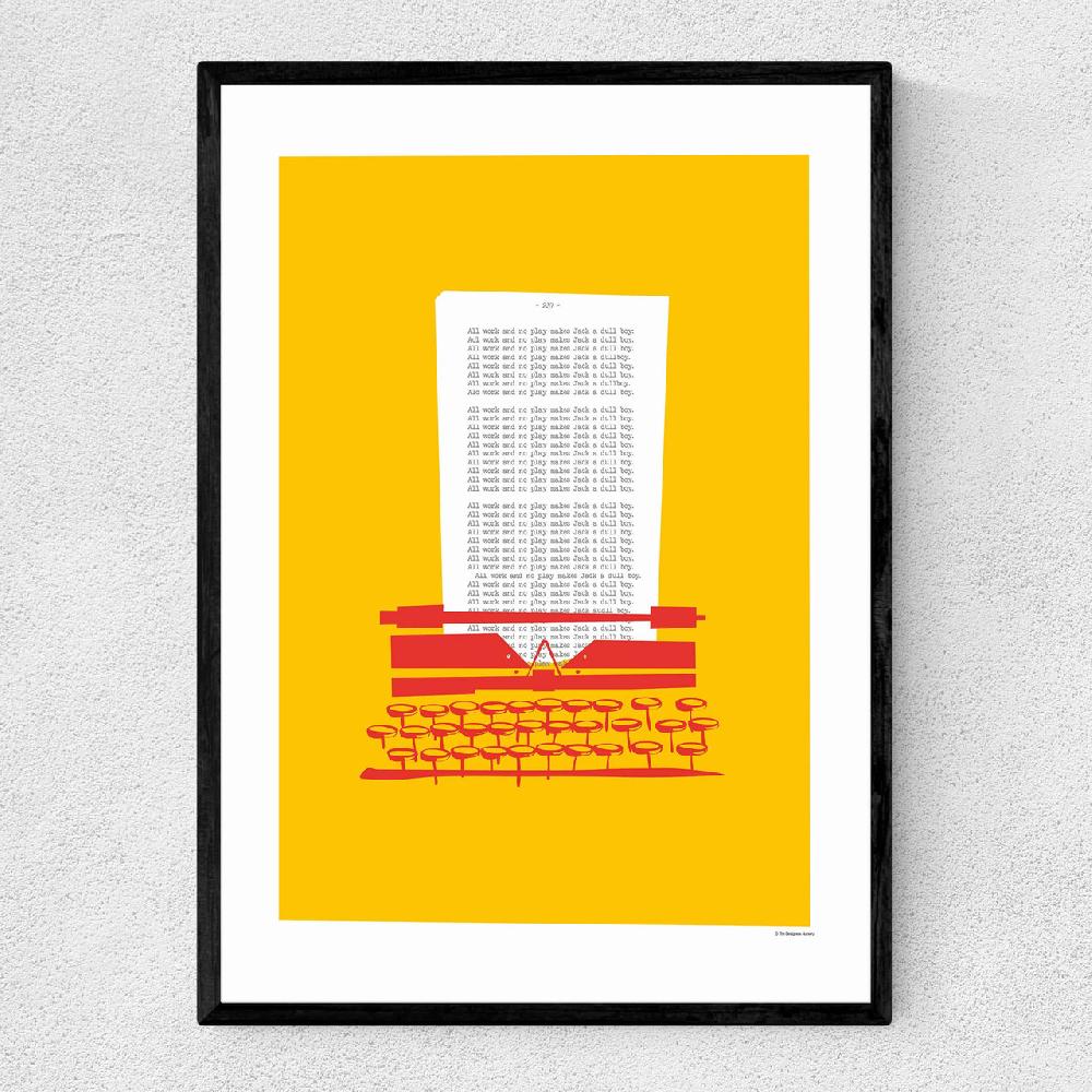 east end prints Typewriter - The Shining