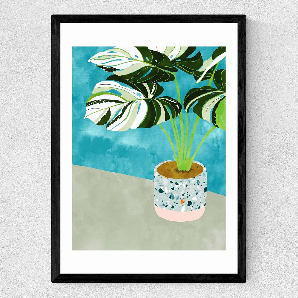 East End Prints Variegated Monstera