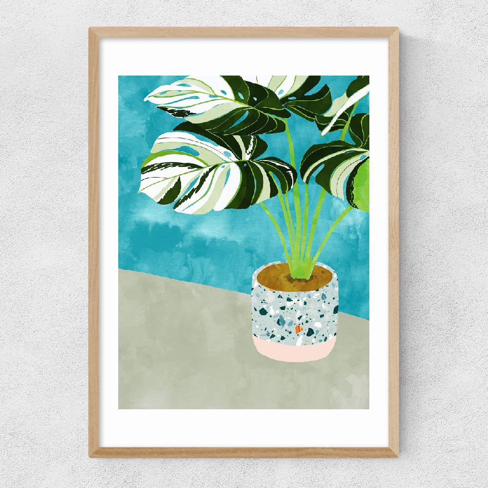 East End Prints Variegated Monstera