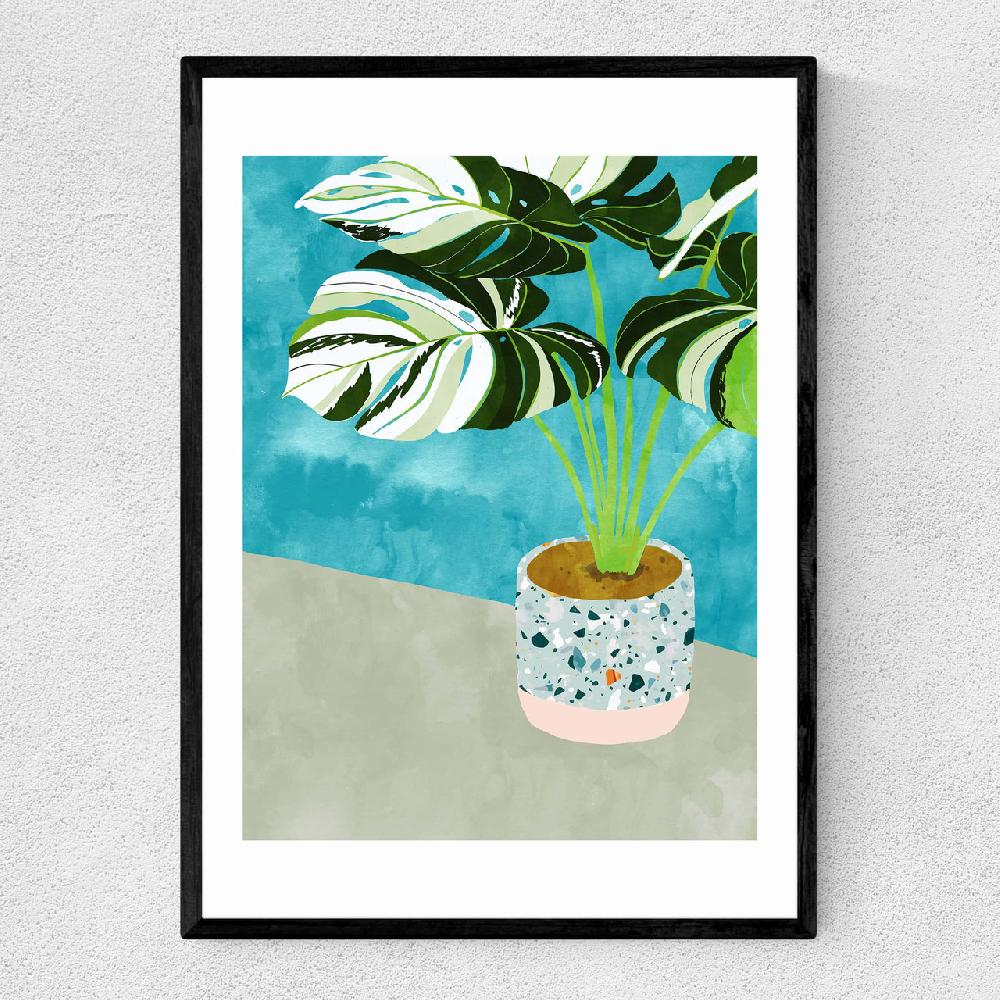 east end prints Variegated Monstera