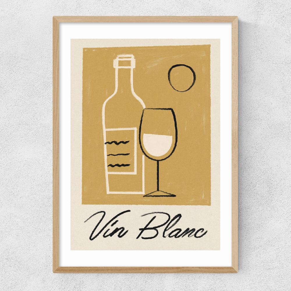 East End Prints Vin Blanc