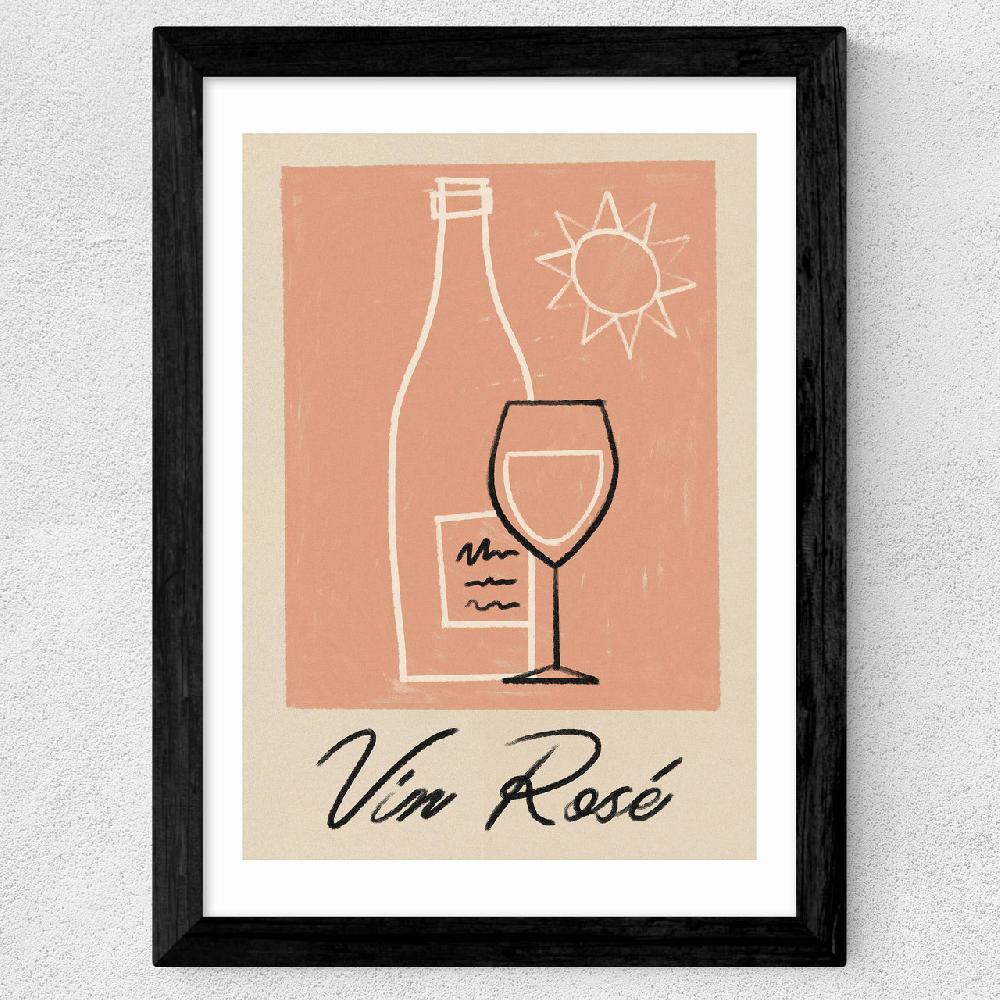 East End Prints Vin Rose