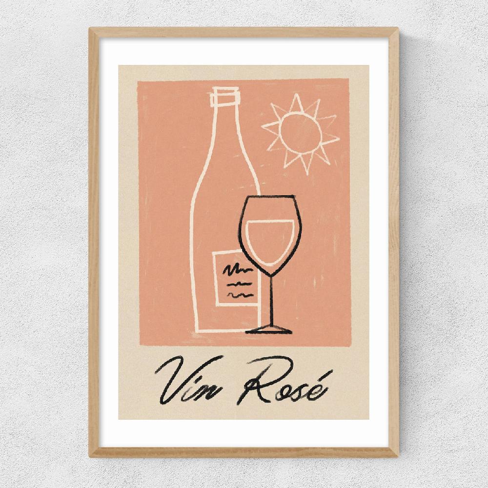 East End Prints Vin Rose