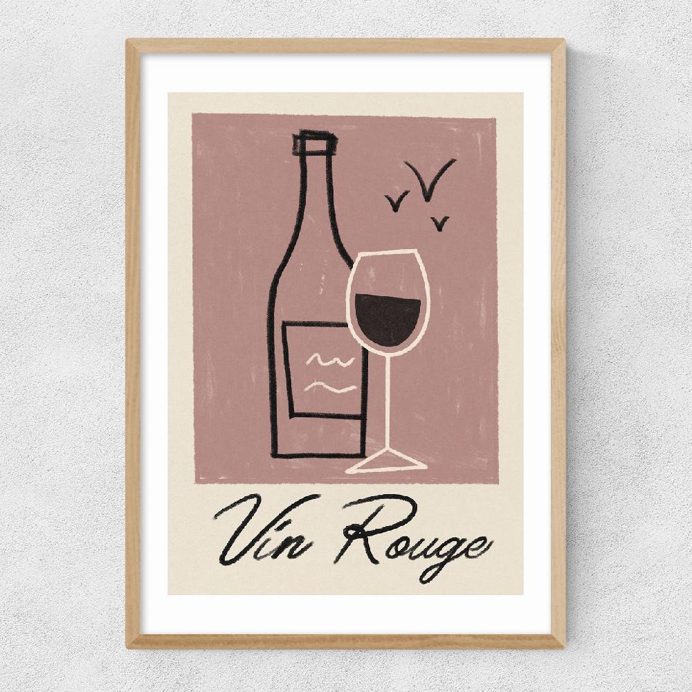 East End Prints Vin Rouge