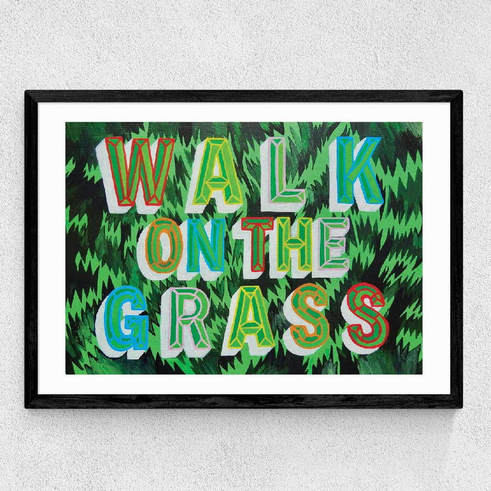 East End Prints Walk On The Grass