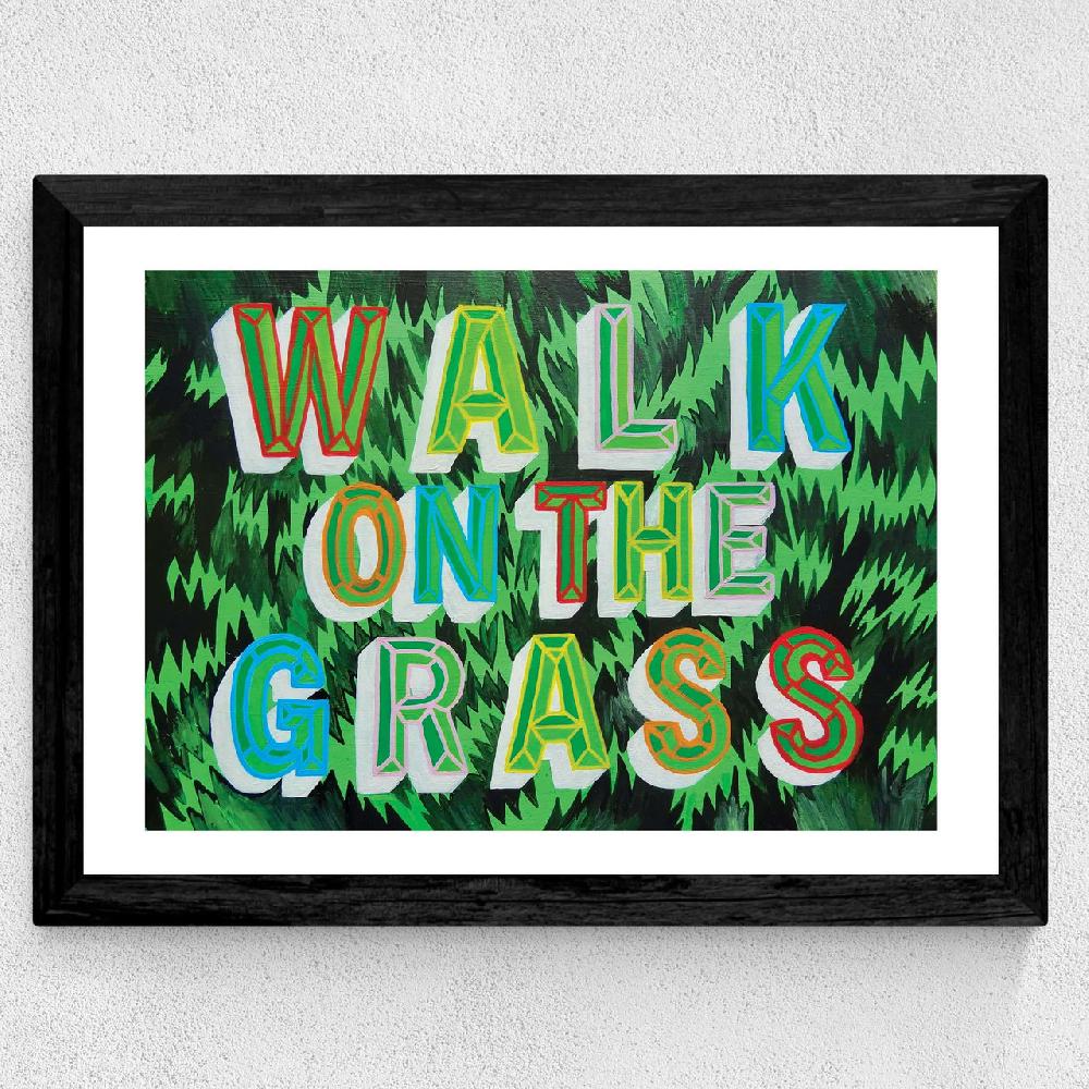 East End Prints Walk On The Grass