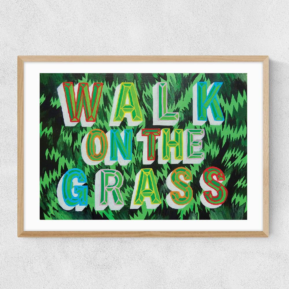 East End Prints Walk On The Grass