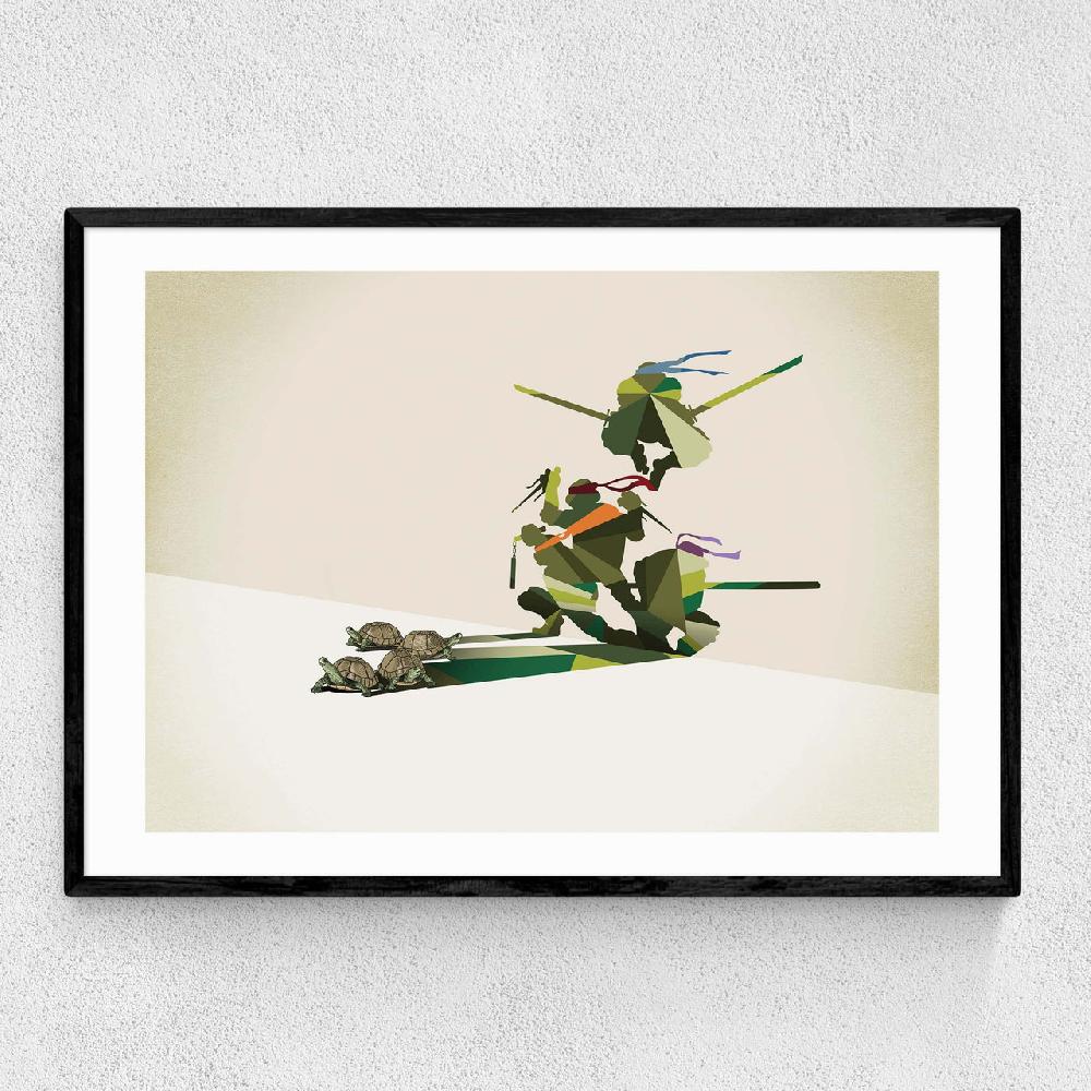 east end prints Walking Shadows: Turtles