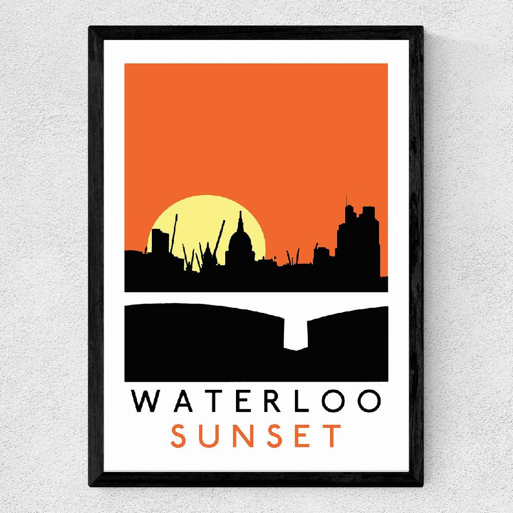 East End Prints Waterloo Sunset By Indieprints