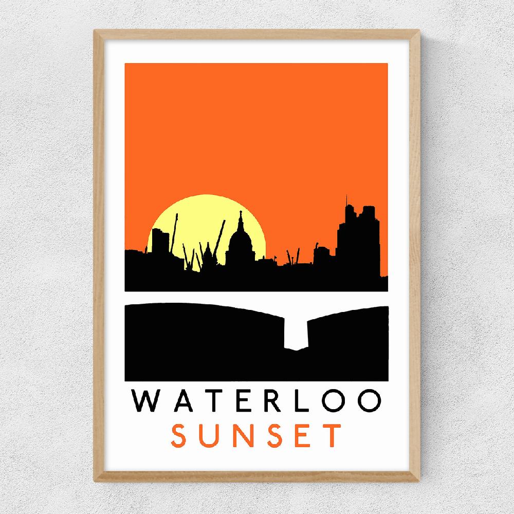 East End Prints Waterloo Sunset By Indieprints