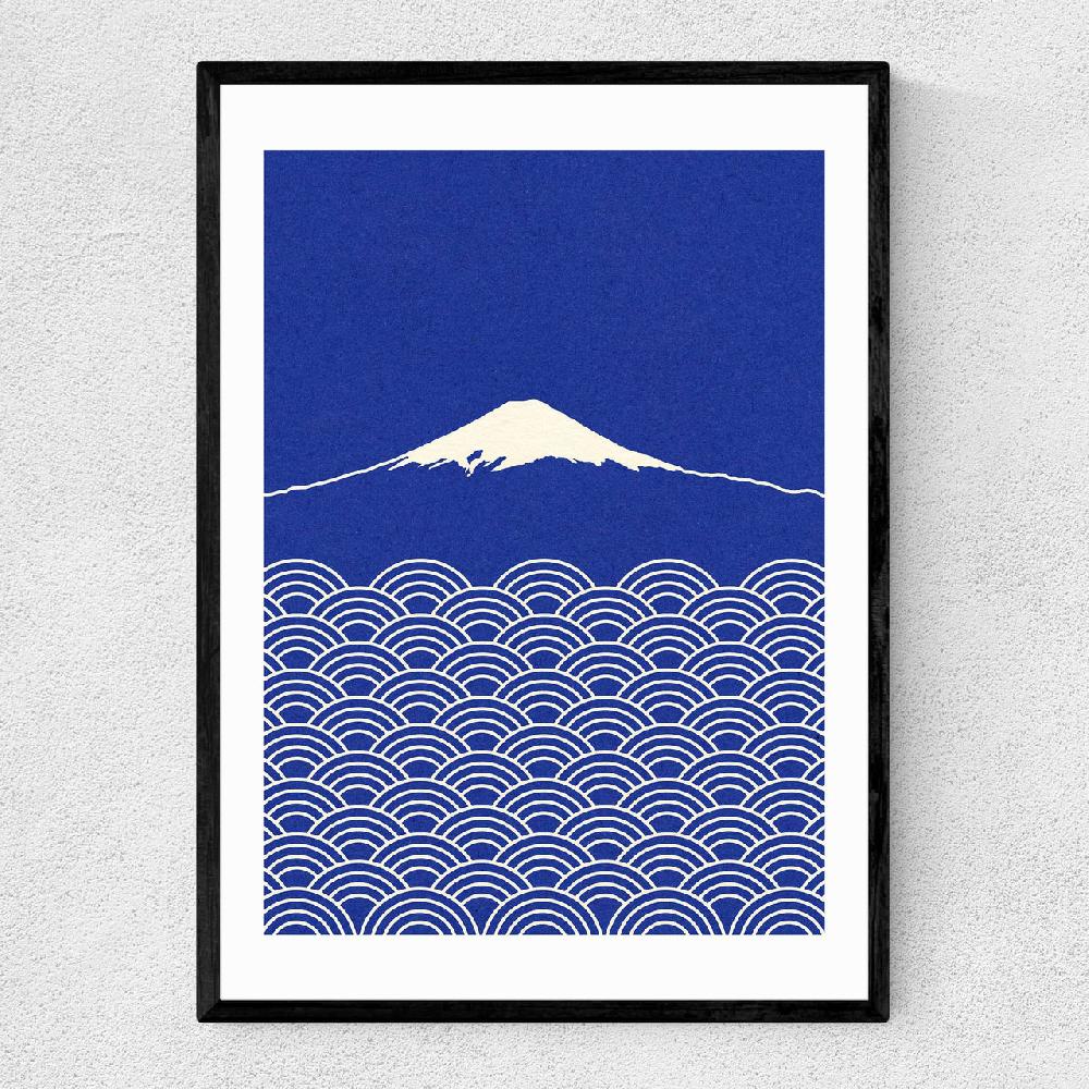 east end prints Waves and Fuji San