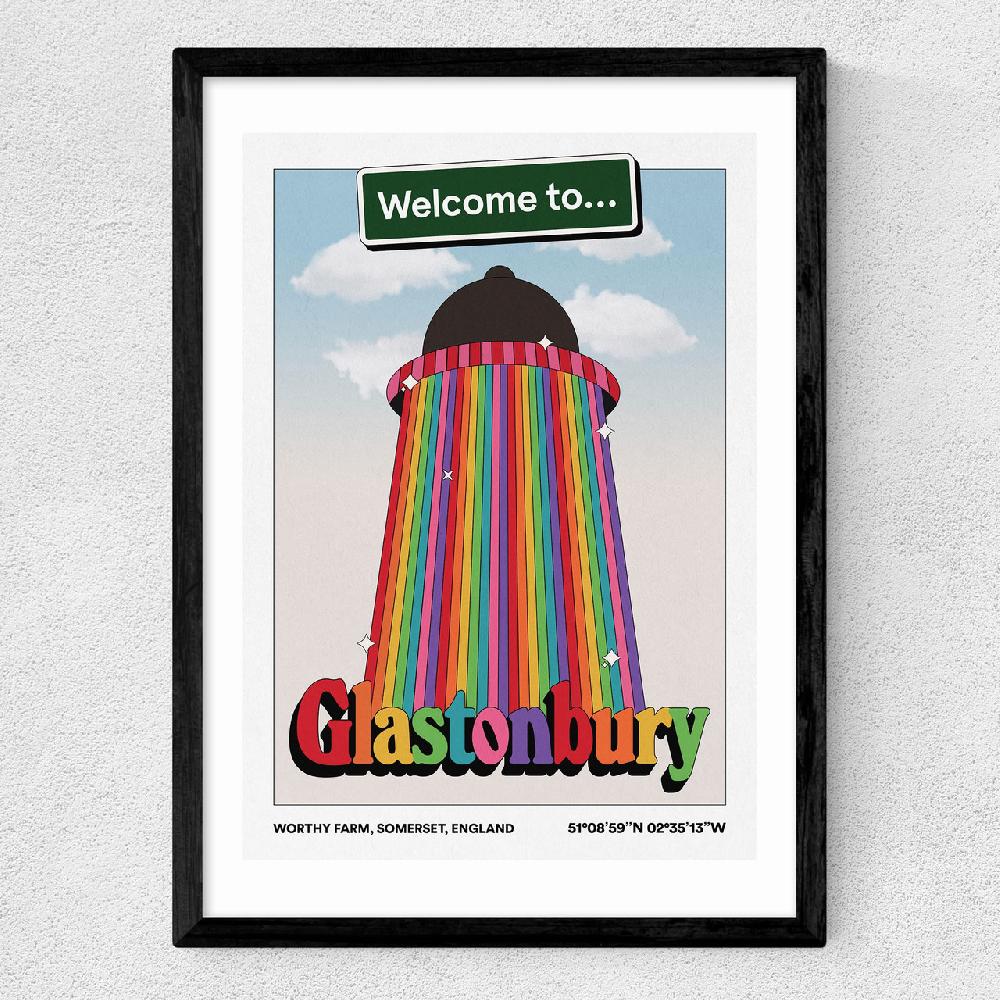 East End Prints Welcome To Glasto