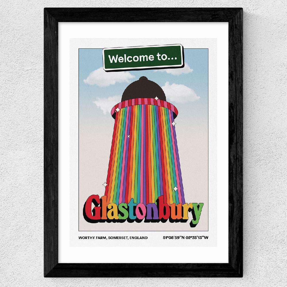 East End Prints Welcome To Glasto