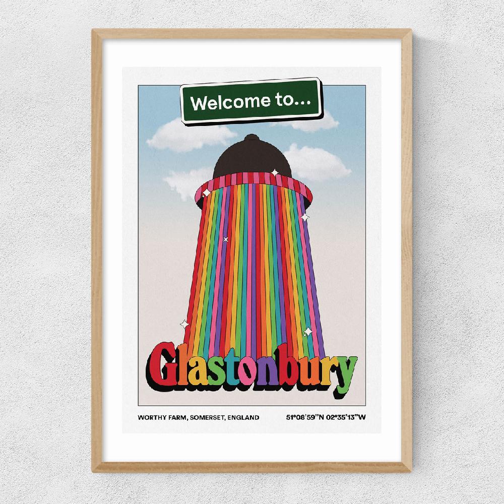 East End Prints Welcome To Glasto