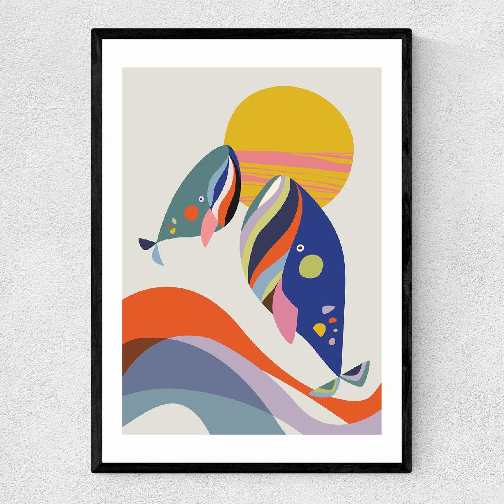 east end prints Whales