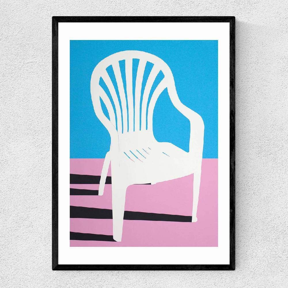 east end prints White Plastic Chair