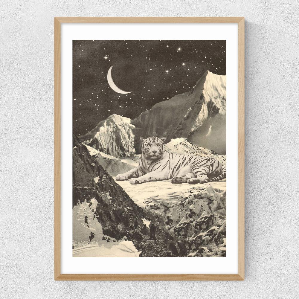 East End Prints White Tiger