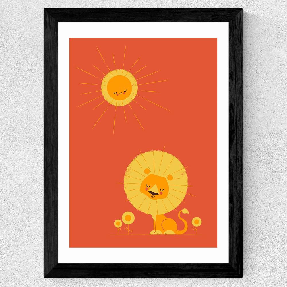 East End Prints Who Loves The Sun Red