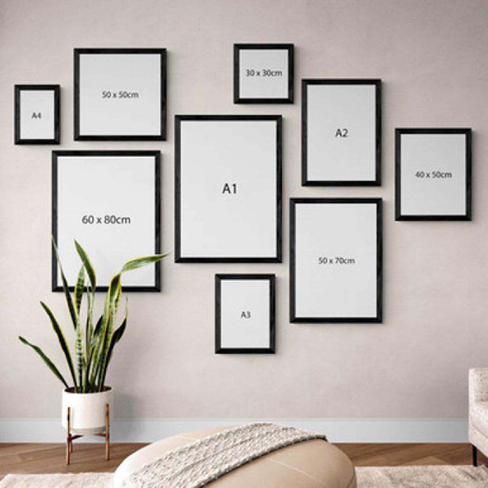 East End Prints Wide Black Frame