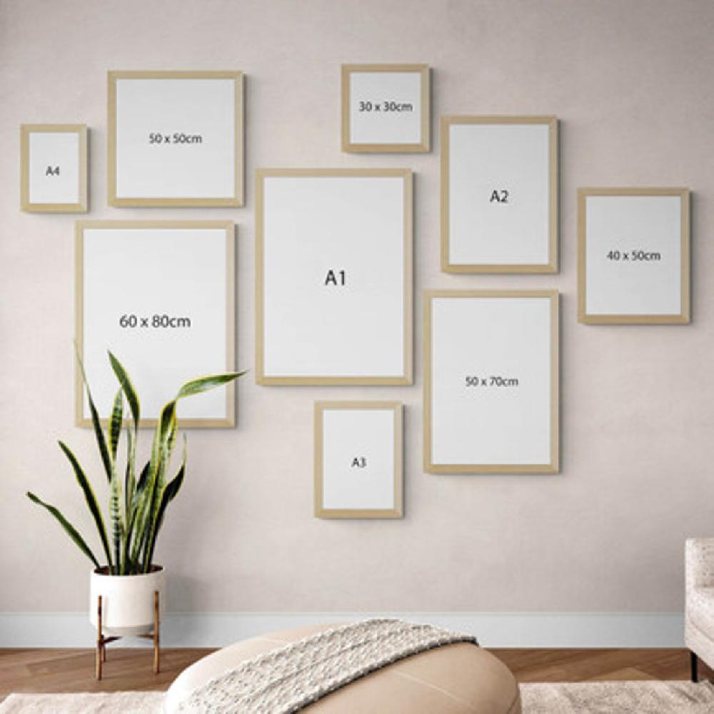 East End Prints Wide Oak Frame