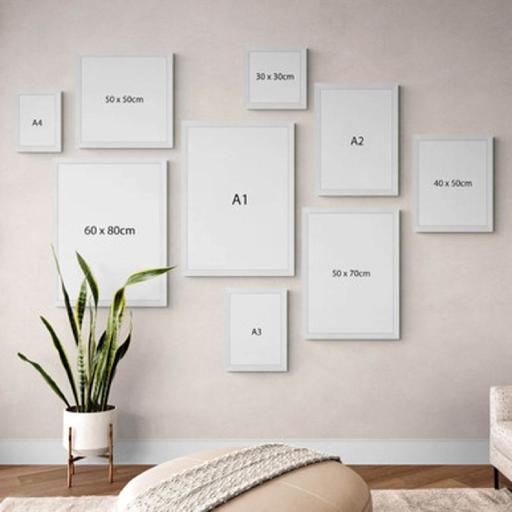 East End Prints Wide White Frame