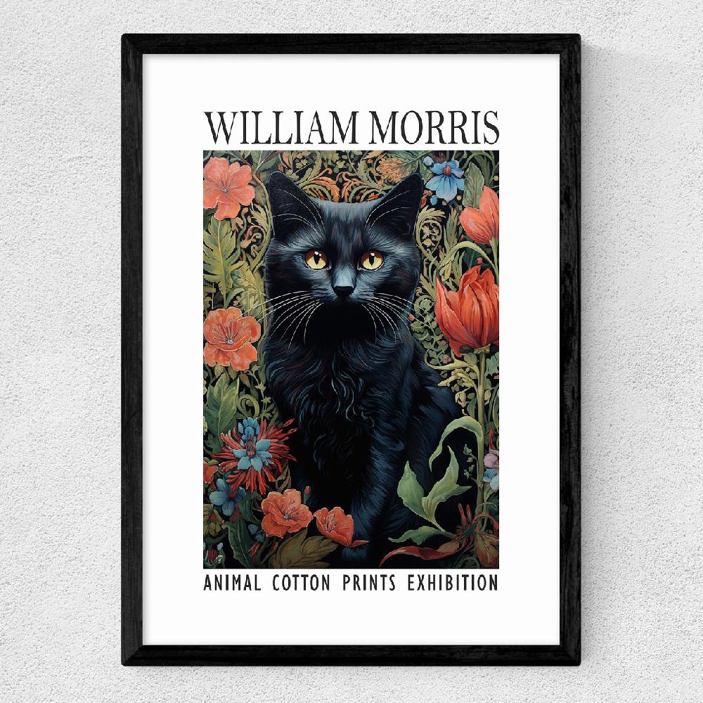 East End Prints William Morris Black Cat