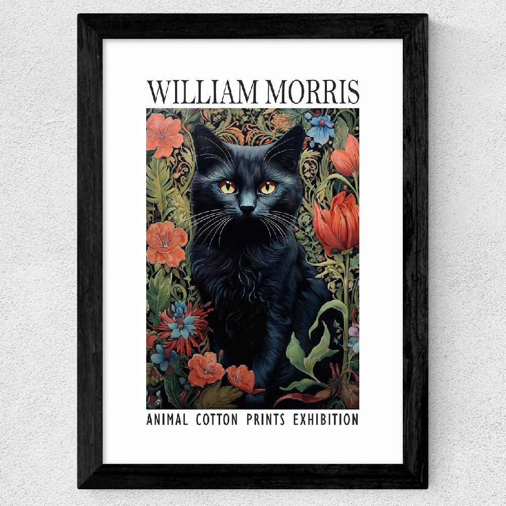 East End Prints William Morris Black Cat