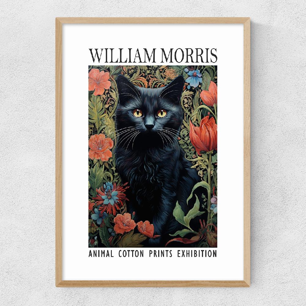 East End Prints William Morris Black Cat