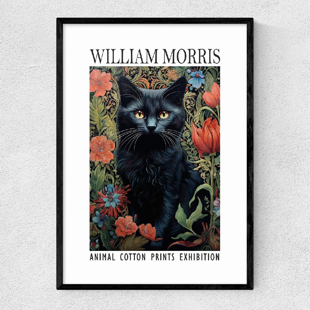east end prints William Morris Black Cat