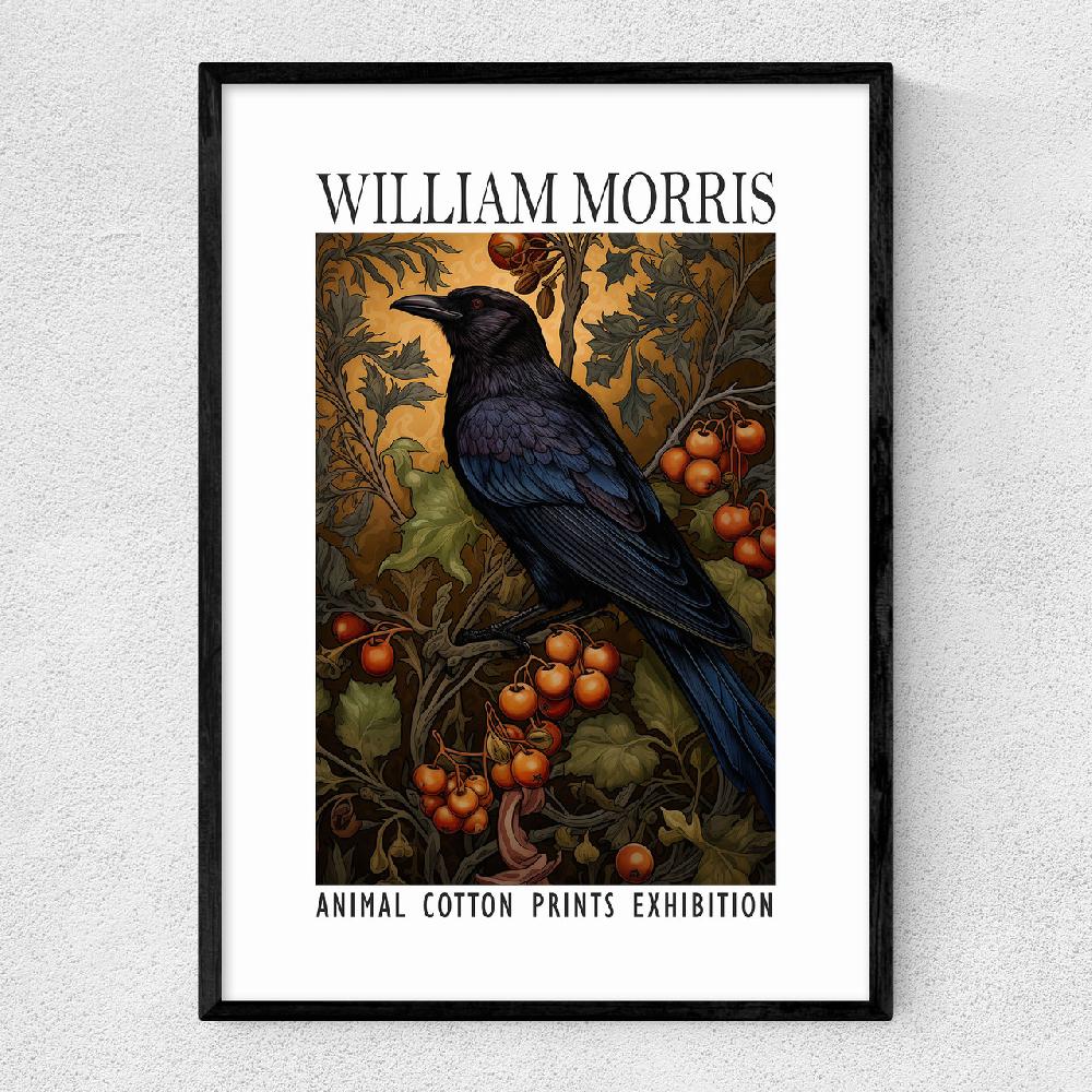 east end prints William Morris Crow