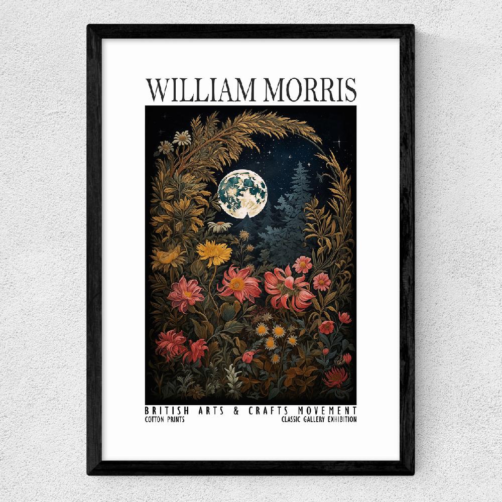 East End Prints William Morris Moon Flowers