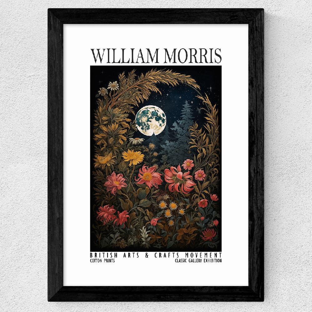East End Prints William Morris Moon Flowers