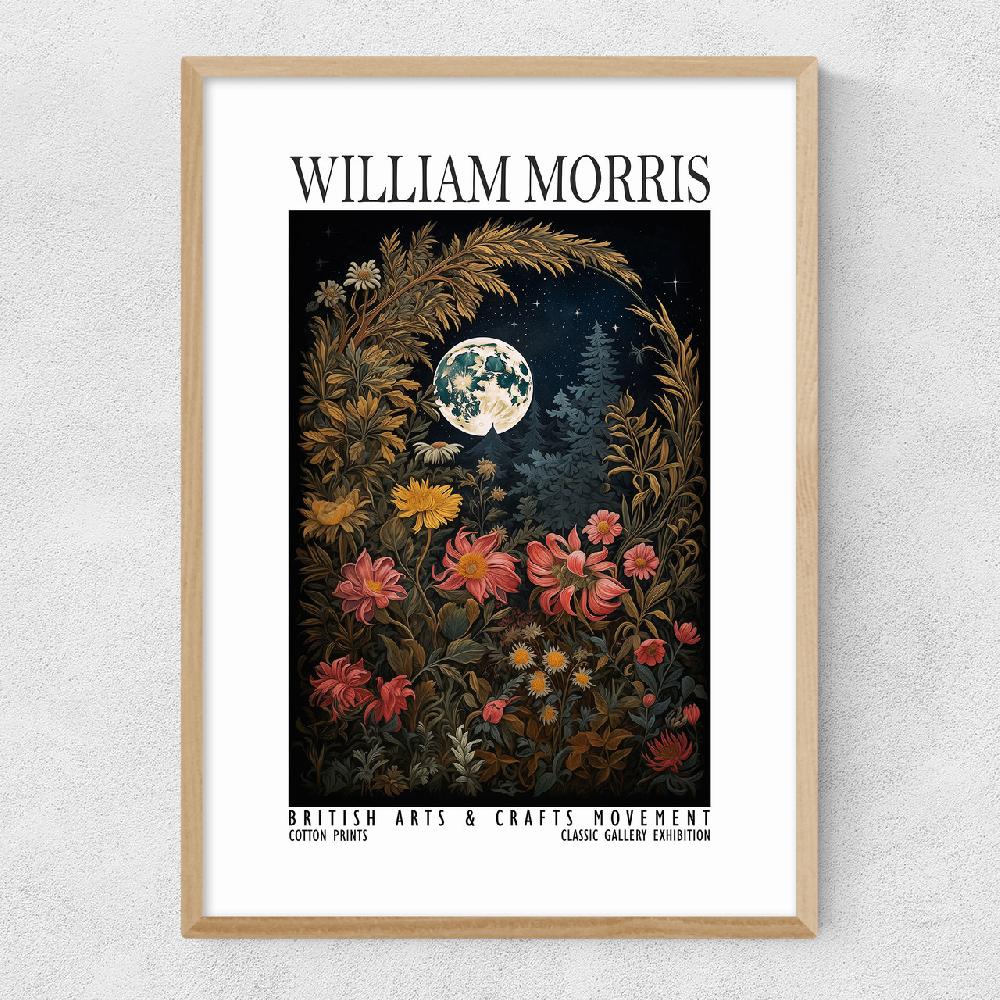 East End Prints William Morris Moon Flowers