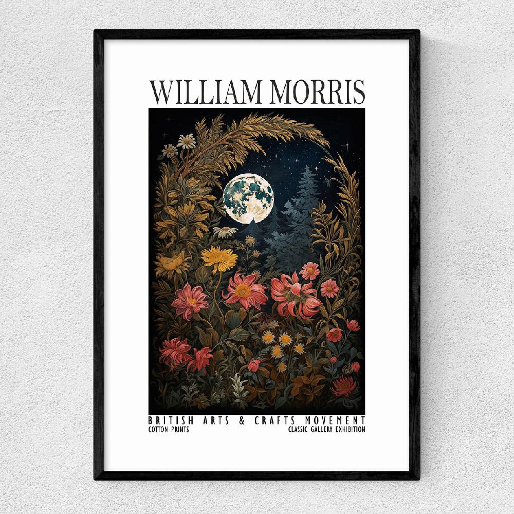 east end prints William Morris Moon Flowers